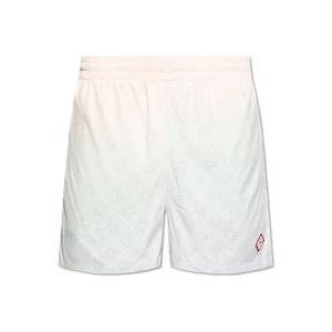 Casablanca Shorts met logo , White , Heren , Maat: XL
