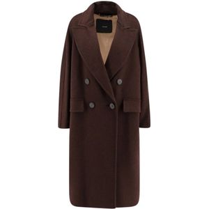 Max Mara, Dames, Mantels, Zwart, Maat: M Wol,