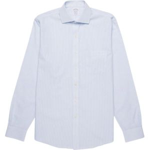 Brooks Brothers, Heren, Overhemden, Blauw, Maat: 4XL Katoen,