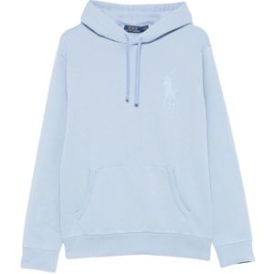 Polo Ralph Lauren, Heren, Sweatshirts & Hoodies, Blauw, Maat: S Katoen,