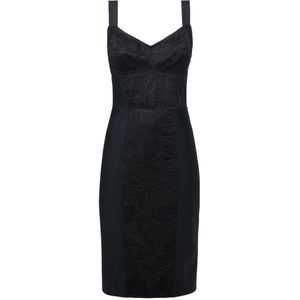 Dolce & Gabbana, Dames, Jurken, Zwart, Maat: M