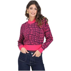 Versace Jeans Couture, Dames, Truien, Paars, Maat: L