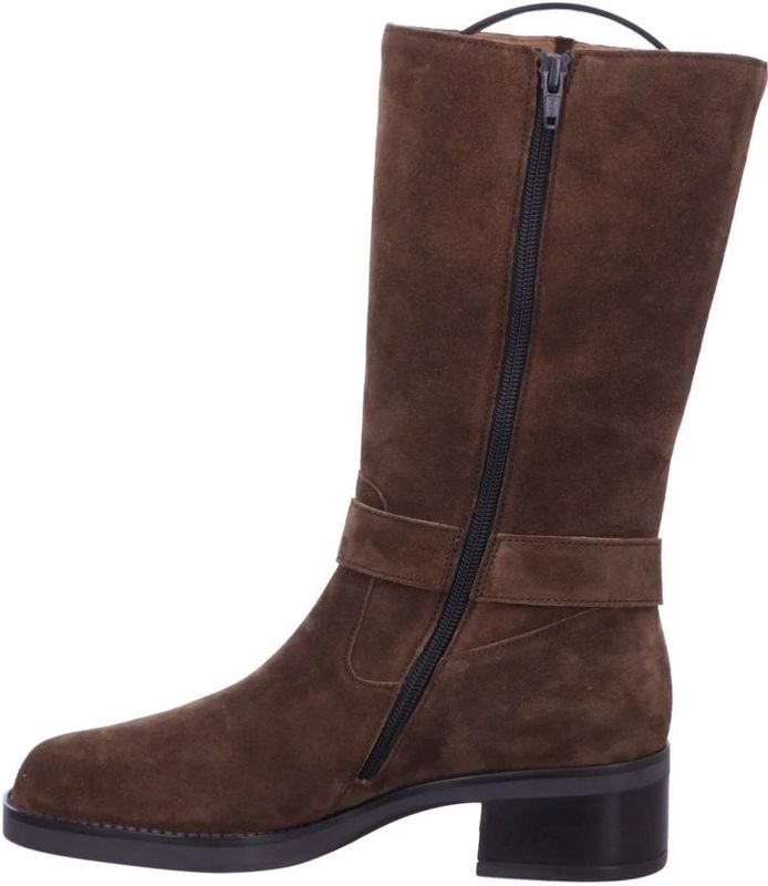 GABOR - Kuitlaarzen - Bruin - Leer - Blokhak - Ritssluiting