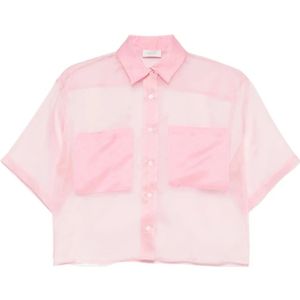 Mazzarelli, Dames, Blouses & Shirts, Roze, Maat: L