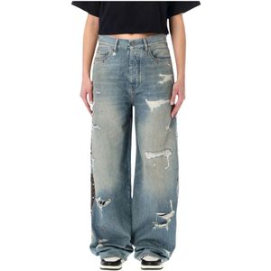 Amiri, Dames, Jeans, Blauw, Maat: W27 Katoen,
