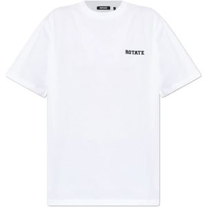 Rotate Birger Christensen, Dames, Tops, Wit, Maat: L Katoen,