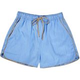 Munthe Broek 'UPPI'  lichtblauw / wit