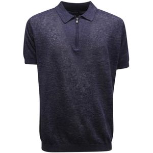 Paul & Shark, Heren, Tops, Blauw, Maat: XL Linnen,