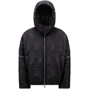 Moncler Gewatteerd Donsjack met Afneembare Mouwen , Black , Dames , Maat: M