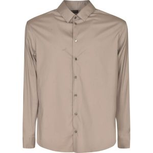 Giorgio Armani, Heren, Overhemden, Beige, Maat: M