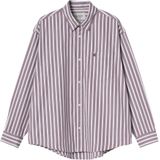 Carhartt Wip, Heren, Overhemden, Roze, Maat: M Katoen,