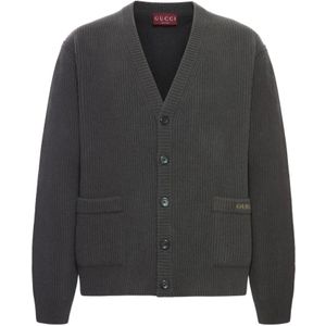 Gucci, Heren, Truien, Grijs, Maat: M