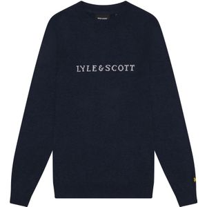 Lyle & Scott, Heren, Truien, Blauw, Maat: M Wol,