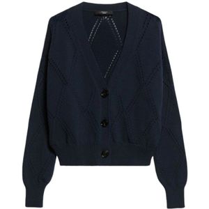 Weekend Max Mara, Dames, Truien, Blauw, Maat: M Katoen,