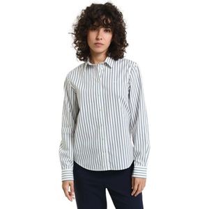 Gant, Dames, Blouses & Shirts, Wit, Maat: S Katoen,