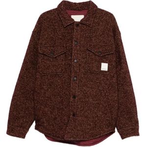 Emporio Armani, Heren, Jassen, Bruin, Maat: M Wol,