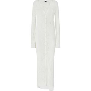 Pinko, Dames, Jurken, Wit, Maat: 2XS Katoen,