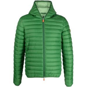 Save The Duck, Heren, Jassen, Groen, Maat: S Nylon,