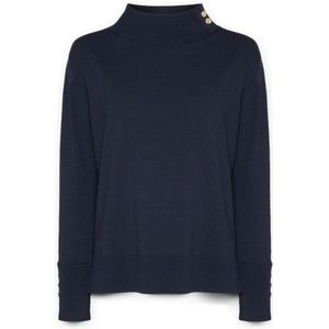 Elena Mirò, Dames, Truien, Blauw, Maat: S Viscose,