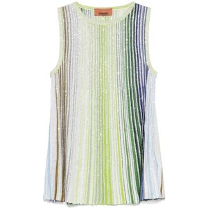 Missoni - Dames Top - Veelkleurig - Mouwloos - Materiaal: Jersey