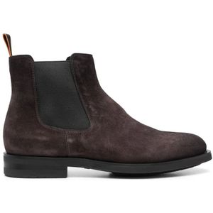 Santoni Suede Chelsea Laarzen , Gray , Heren , Maat: 41 1/2 EU