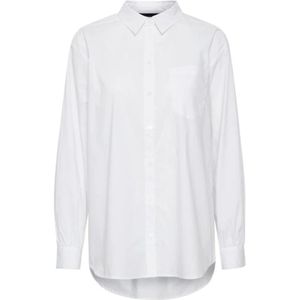 Karen by Simonsen, Dames, Blouses & Shirts, Wit, Maat: M Katoen,