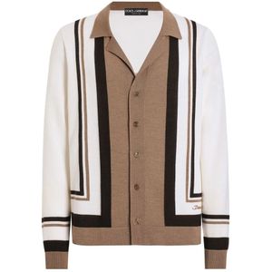 Dolce & Gabbana, Heren, Truien, Veelkleurig, Maat: 2XL Zijde,