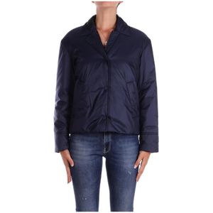 Max Mara, Dames, Jassen, Blauw, Maat: L Zijde,