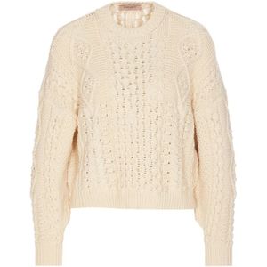 Twinset, Dames, Truien, Beige, Maat: S