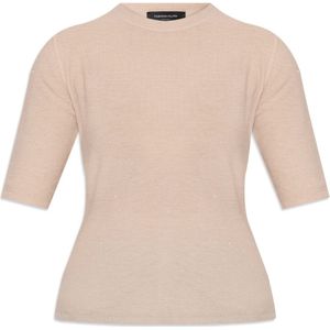 Fabiana Filippi, Dames, Truien, Beige, Maat: 2XS Wol,