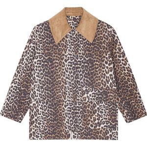 Ganni, Dames, Jassen, Bruin, Maat: 2XS Katoen,