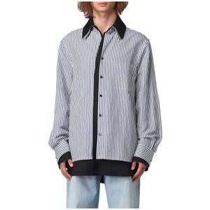 Oversized Shirt - Wit - Gestreept - Lange Mouwen