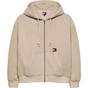 Tommy Jeans, Heren, Sweatshirts & Hoodies, Beige, Maat: XS Katoen,