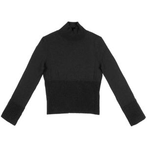 Nenette, Dames, Truien, Zwart, Maat: M Wol,
