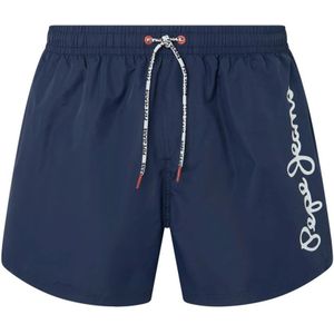Pepe Jeans, Heren, Badkleding, Blauw, Maat: XL Poliester,