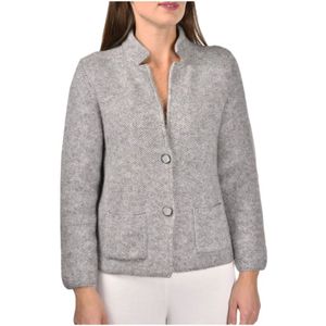 Gran Sasso, Dames, Truien, Grijs, Maat: L Leer,