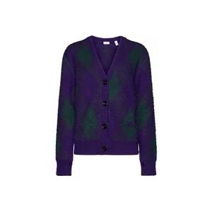 Burberry Stijlvolle Sweaters in Wit/Blauw , Multicolor , Dames , Maat: M