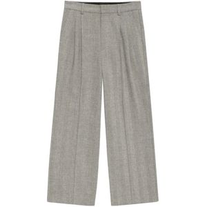 Anine Bing, Dames, Broeken, Grijs, Maat: XL