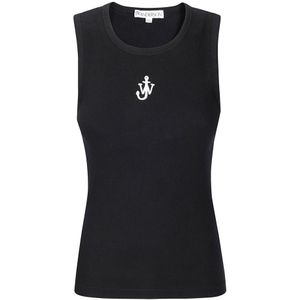JW Anderson, Dames, Tops, Zwart, Maat: M Katoen,