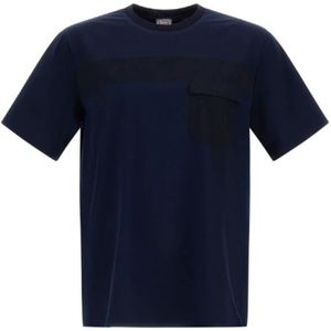 Herno, Heren, Tops, Blauw, Maat: M Katoen,