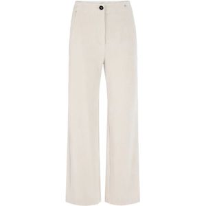Marc Cain, Dames, Broeken, Beige, Maat: M Corduroy,