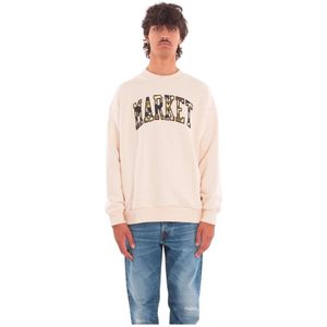 Market, Heren, Sweatshirts & Hoodies, Wit, Maat: S
