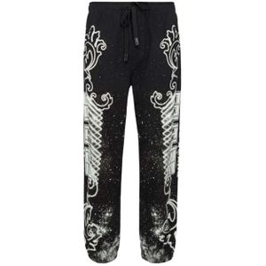 Versace Jeans Couture - Broeken - Zwart - Heren - Katoen - Trainingsbroeken