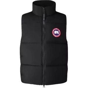 Canada Goose, Heren, Jassen, Zwart, Maat: S Suède,