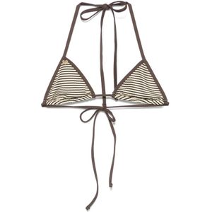 Frankies Bikinis, Dames, Badkleding, Beige, Maat: M