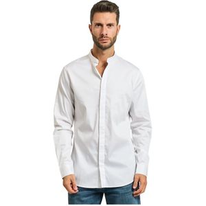 Armani Exchange, Heren, Overhemden, Wit, Maat: 2XL Katoen,
