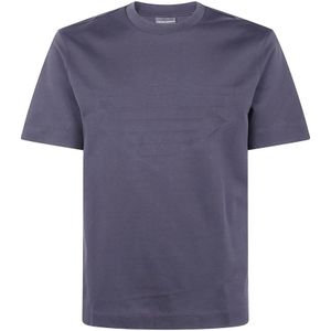 Emporio Armani, Heren, Tops, Blauw, Maat: S