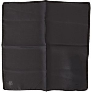 Dolce & Gabbana - Zakdoek - Grijs - 100% Zijde - Kroonprint