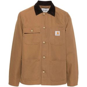Carhartt Wip, Heren, Jassen, Bruin, Maat: XL Katoen,