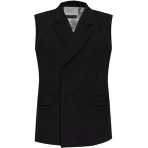 Vtmnts, Heren, Jassen, Zwart, Maat: M Wol,